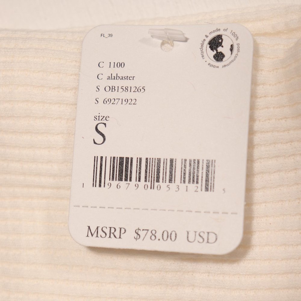 NWT Free People X Revolve Santa Clara Thermal in Alabaster - Picture 12 of 16